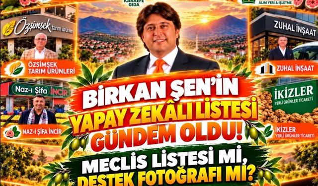 Birkan Şen'in yapay zekalı listesi tepkiye neden oldu