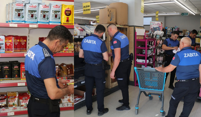 Bozdoğan'da marketlere sıkı Denetim