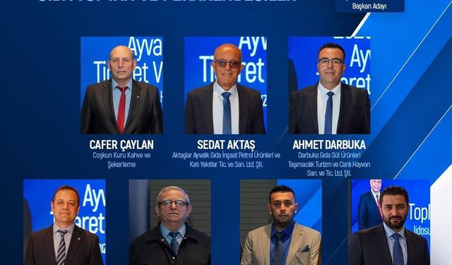 Ayvalık Ticaret Odası seçimlerinde Halil Aykut’un Mavi Listesi güçlü kadrosuyla öne çıkıyor