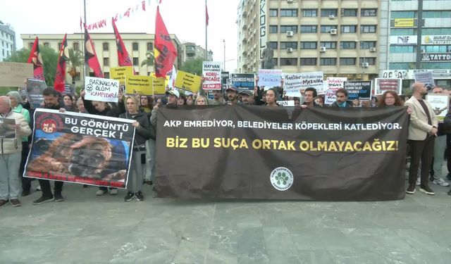 Hayvan hakları savunucularından Ege Üniversitesi kampüsündeki köpeklerin toplatılmasına tepki