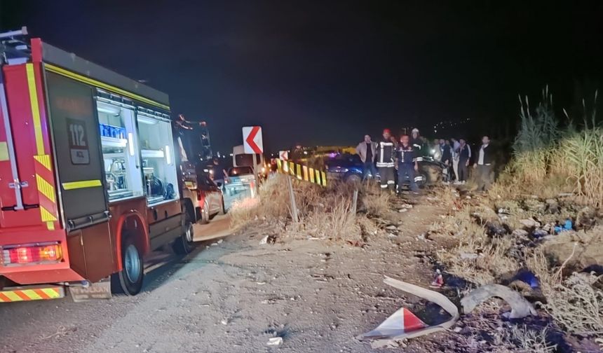 Manisa'da tarlaya devrilen otomobilin sürücüsü öldü