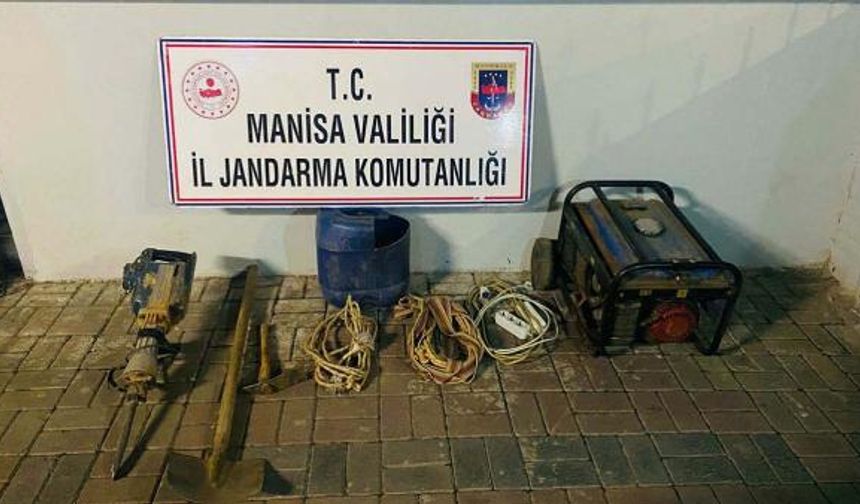 Kaçak kazı yapan 6 şüpheli suçüstü yakalandı
