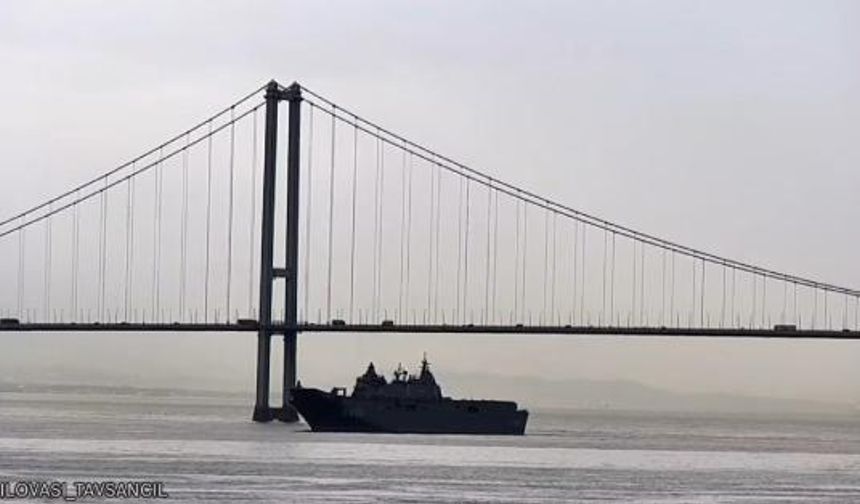 TCG Anadolu, İzmit Körfezi’nde