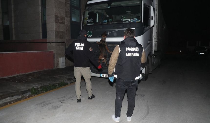 Mersin'de tırın gizli bölmesinde esrar ele geçirildi