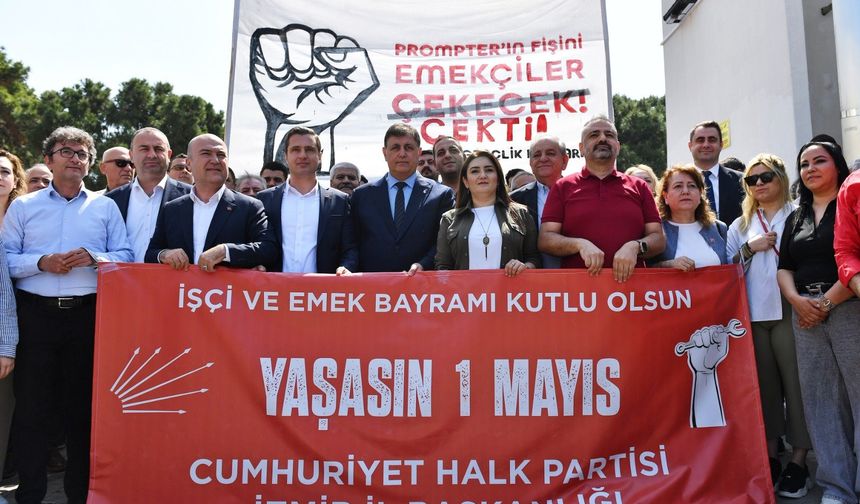 İzmir'de 1 Mayıs Coşkusu: Başkan Tugay, Emekçilerle Solidarite İçinde