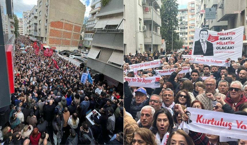İzmir’de İmamoğlu protestoları sonrası CHP'li başkanlar gözaltına alındı
