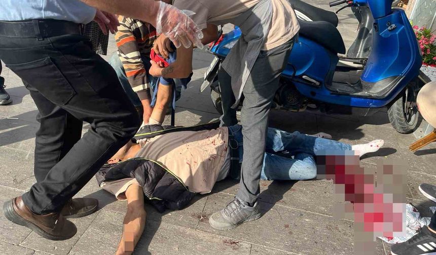 Serik’te bıçaklı kavgada 1 kişi yaralandı