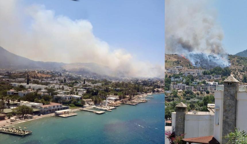 Bodrum’daki yangın büyüdü! Takviye ekip gönderildi