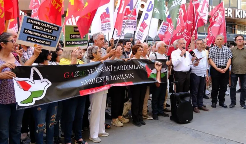 İzmir Emek ve Demokrasi Güçleri'nden ‘Madleen’ açıklaması: Emperyalistler barbarlık karşısında birleşiyor