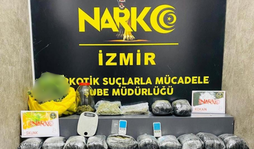 İzmir’de uyuşturucu operasyonu: Yüklü miktarda madde ele geçirildi