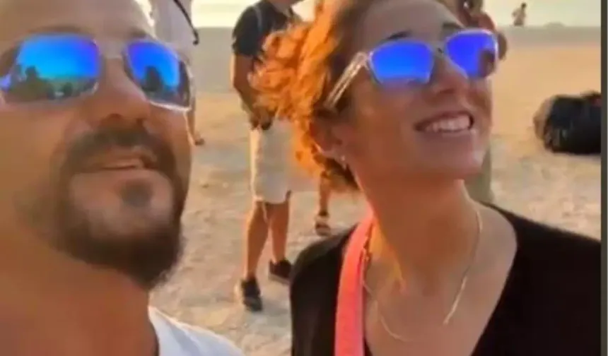 Fethiye'de anne ve baba müjdeyi gökyüzünde verdi