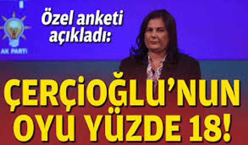 Özel anketi açıkladı: Çerçioğlu'nun oyu yüzde 18