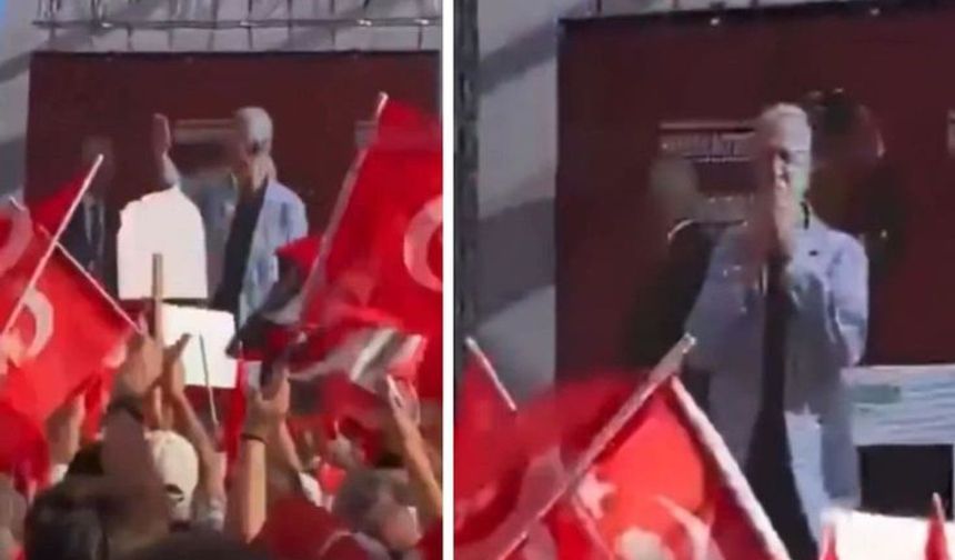 Ankara'da dikkat çeken miting
