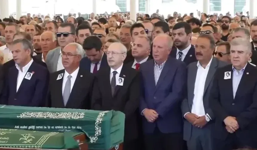 Kılıçdaroğlu ile Özgür Özel, Olcay Baykal’ın cenazesinde tokalaşarak yan yana geldi