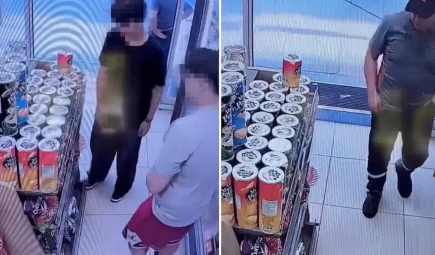 Çakmakla ateşe verdi, görevli son anda fark etti
