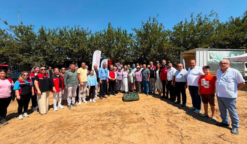 ÖDEMİŞ’TE ÜRETİCİYE FİDE DESTEĞİ : 117 bin fide toprakla buluştu