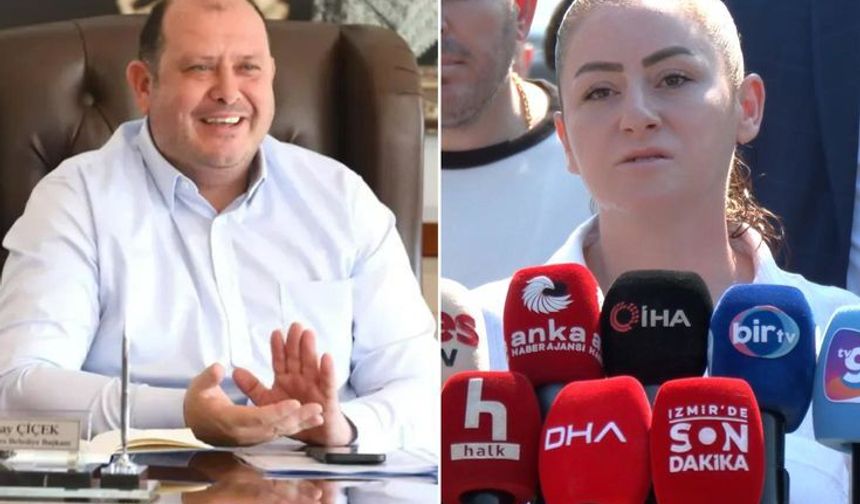 Menderes Belediye Başkanı İlkay Çiçek'in sevgilisine attığı bel altı mesajlara karısından ilk yorum