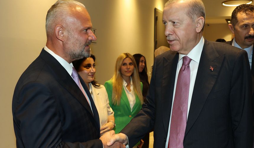 Aydın Pehlivan'dan Cumhurbaşkanı Erdoğan'a ziyaret