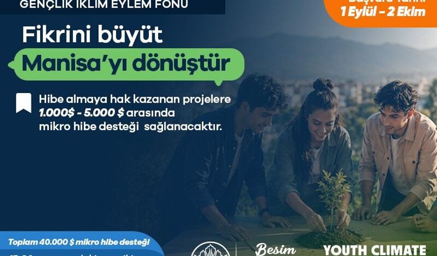 Manisa’ya gençlerden iklim eylemi için 50 bin dolar
