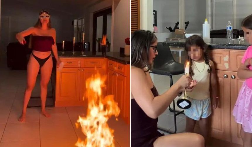 Influencer olmak uğruna iki çocuğuna akıl almaz eziyet!