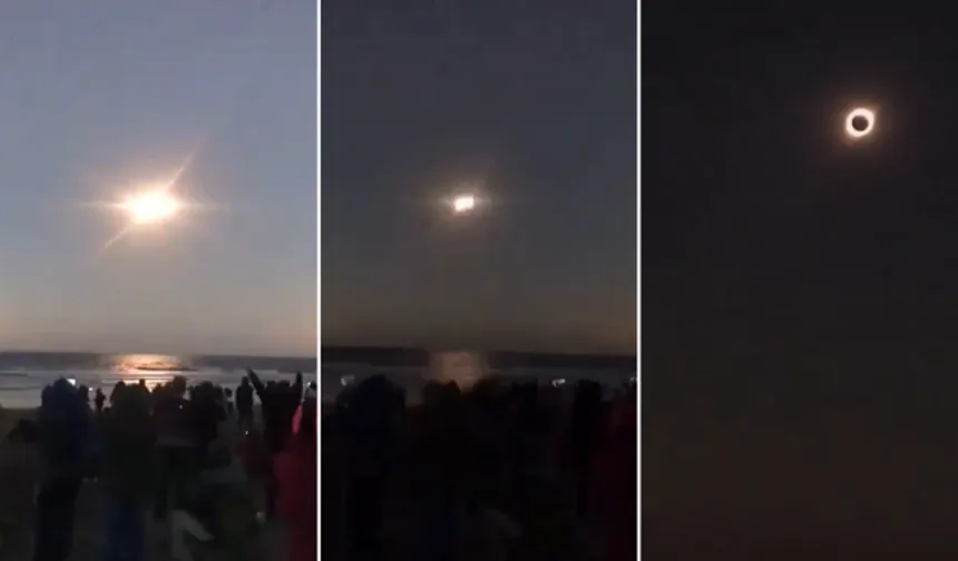 İzlanda’da gündüz geceye döndü! Güneş tutulması böyle görüntülendi