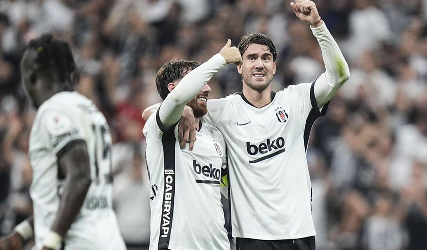 Beşiktaş 6-2 Çorum FK: Vlahovic'ten hat-trick, derbi öncesi farklı galibiyet