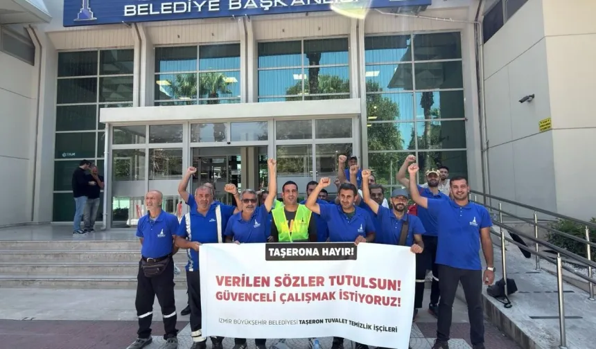 İzmir’de taşeron işçilerden 12 gündür eylem; Özgür Özel ile görüştük, sonuç alamadık!