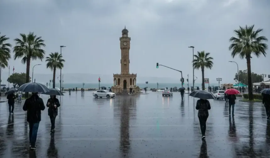 İzmir’de sağanak yağış bekleniyor, 13 ilçe için uyarı