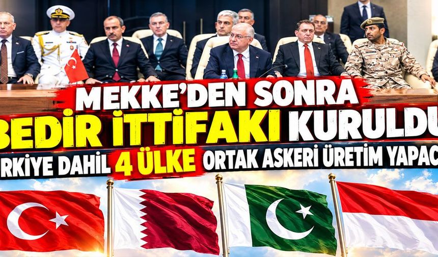 Bedir Mutabakatı ile 4 ülke savunmada iş birliği yapacak