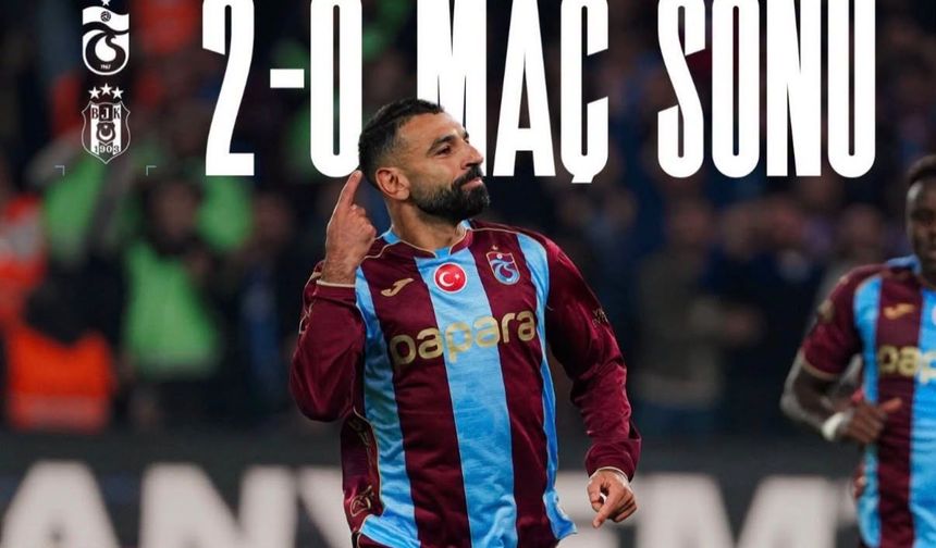 Trabzonspor, Beşiktaş'ı mağlup etti 2-0