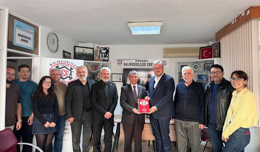 "SAADET PARTİSİ GENEL BAŞKAN YARDIMCISI MUSTAFA YILMAZ VE BALIKESİR TEŞKİLATINDAN ANKARA BALIKESİRLİLER DERNEĞİ’NE ZİYAR
