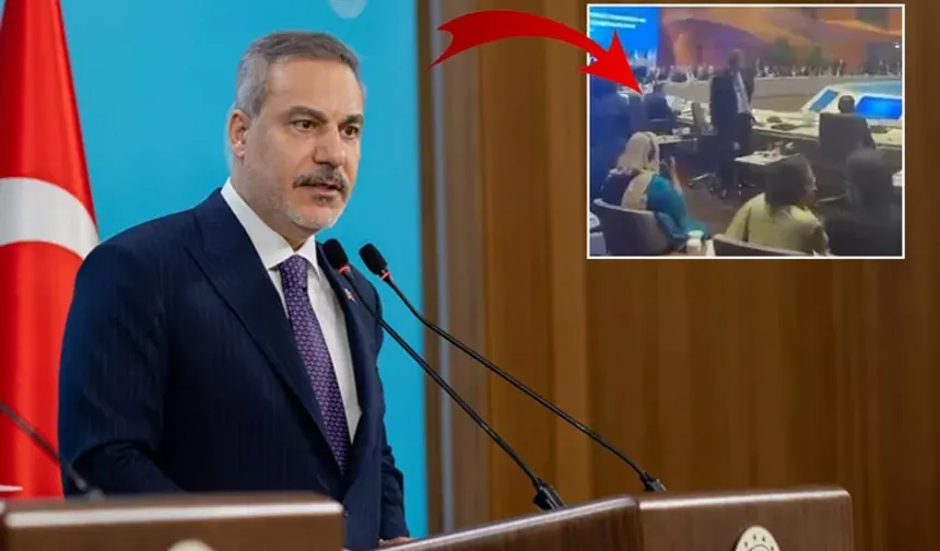 CICA zirvesinde Fidan ve temsilciler salonu terk etti