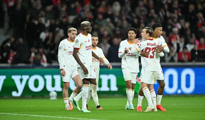 Galatasaray Lille deplasmanında 4-2 kazandı, Şampiyonlar Ligi'nde ilk 3 puanı aldı