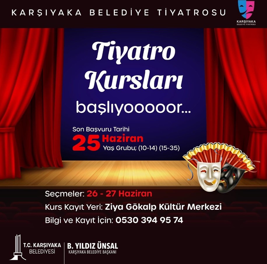 Karşıyaka Belediyesi Yaz Dönemi Tiyatro Kurslarına Başlıyor