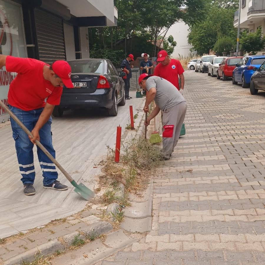 Menderes Belediyesi'nden Yabani Ot Avıı