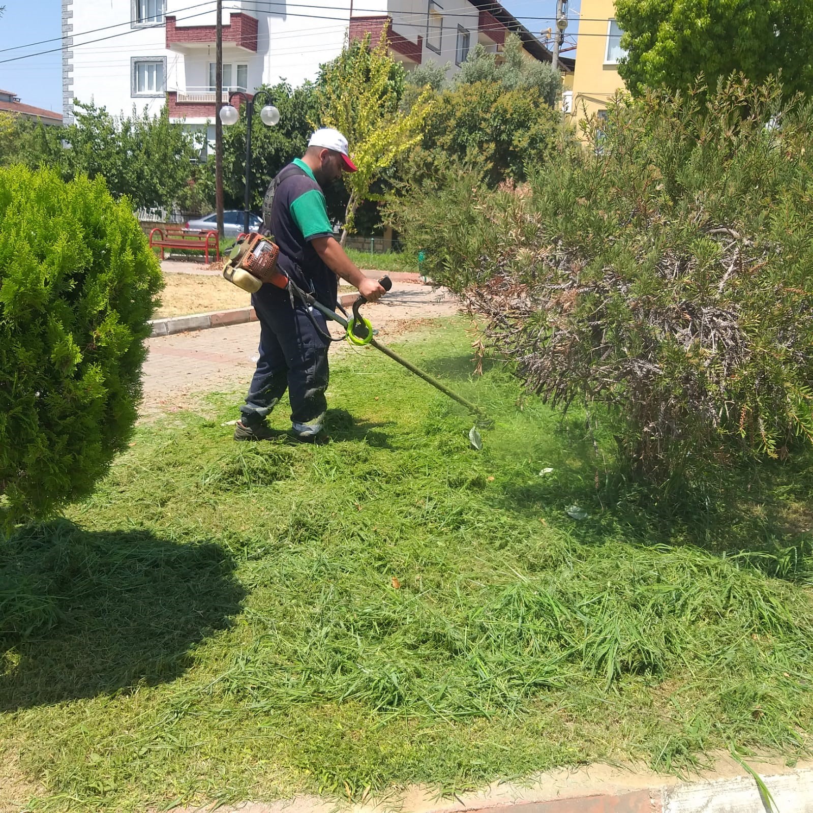 Nazilli Belediyesi’nden Parklarda Temizlik Seferberliği-1