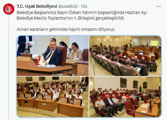 Usak Belediyesi 1. Birleşke