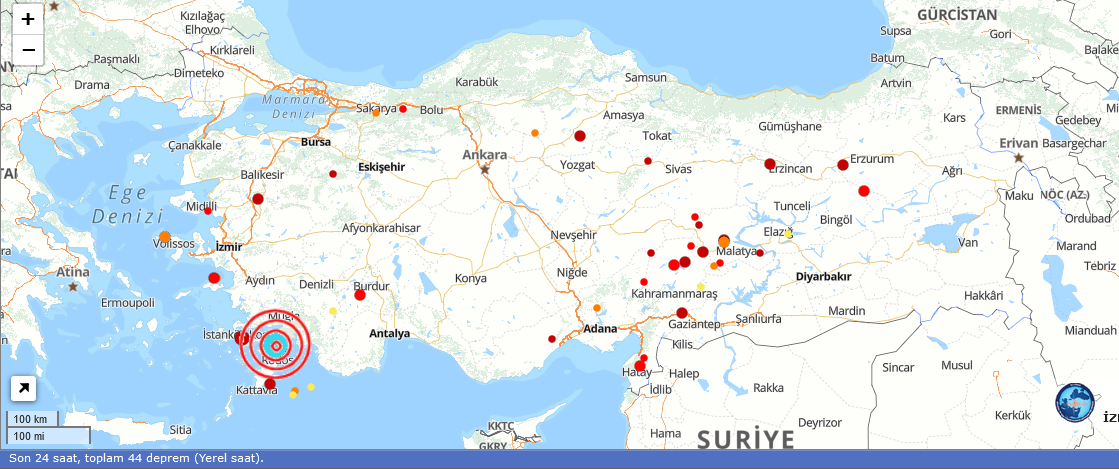 Son Depremler 9 Temmuz