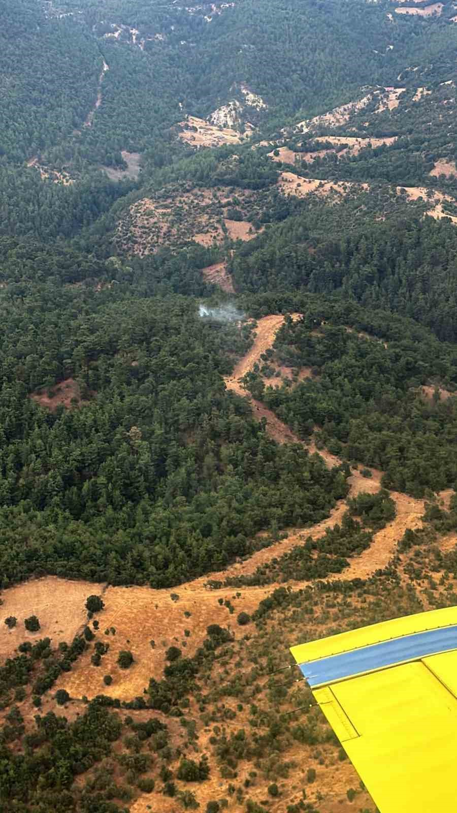 Balıkesir'de Yıldırım Düşmesi Orman Yangınına Yol Açtı 1