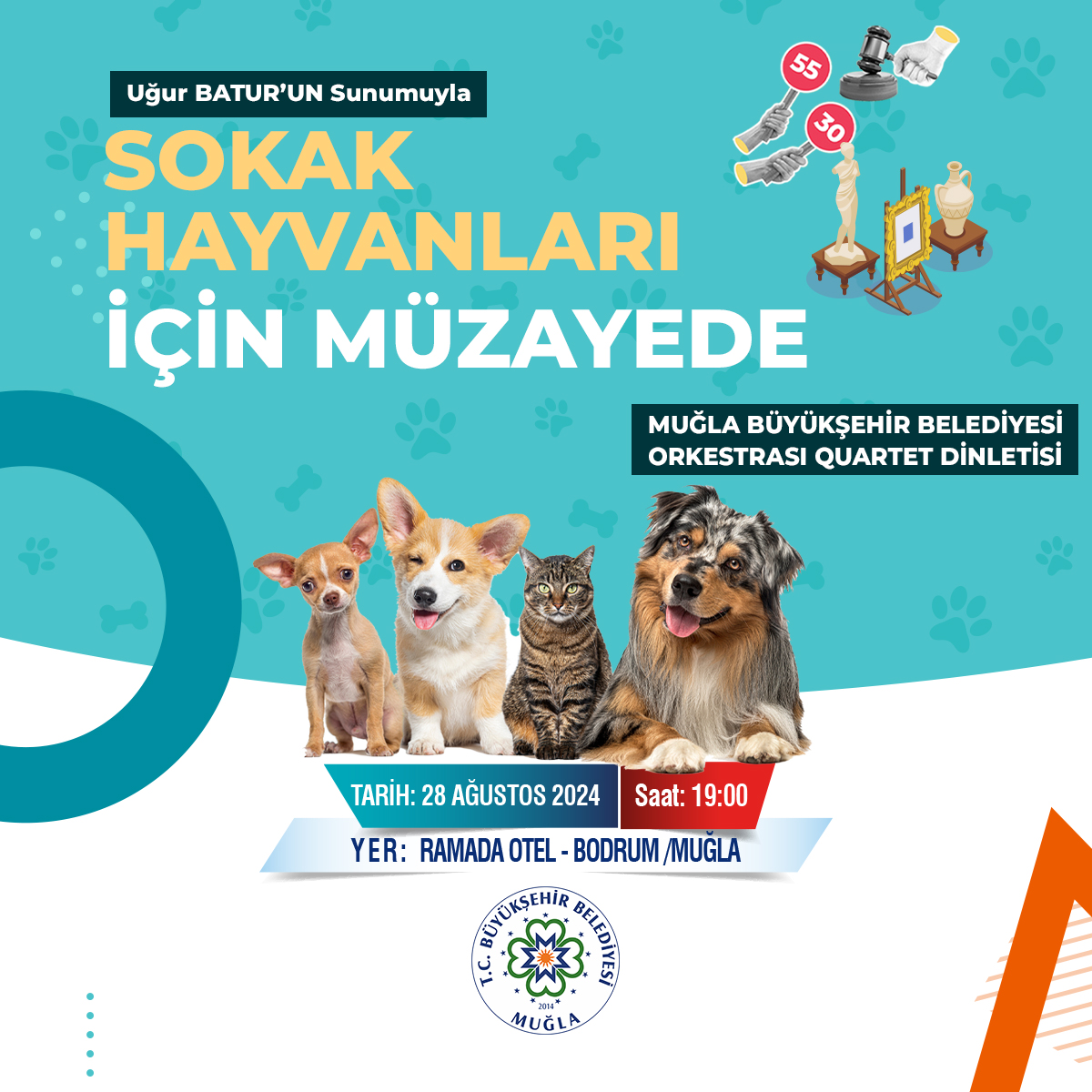 Bodrum'dan Geliri Hayvanlar Için Kullanılacak Müzayede