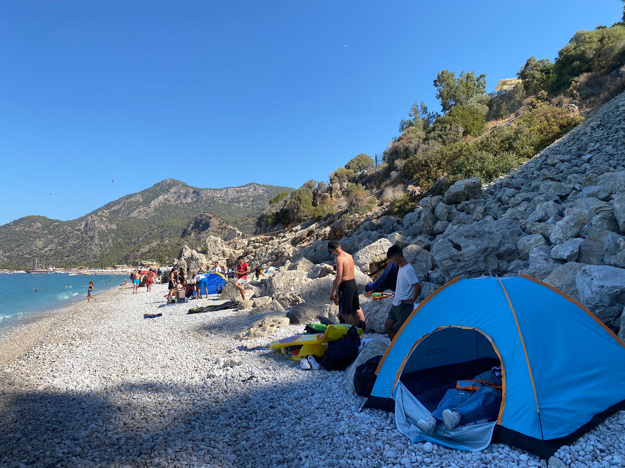 Fethiye Belediyesi’nden Ölüdeniz’de Izinsiz Çadırlara Müdahale0