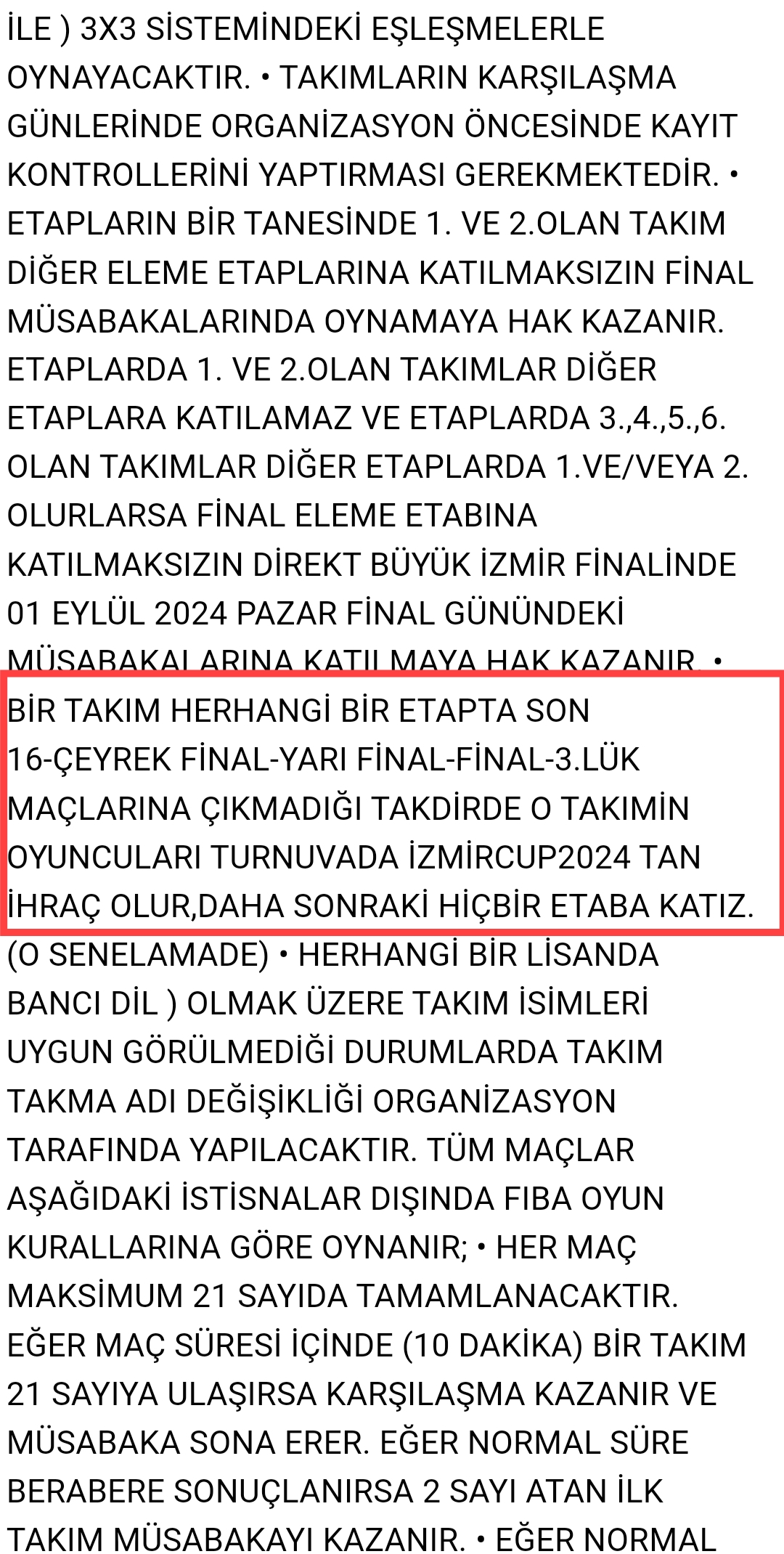 İzmir Cup 2024 Final Etabı Hakkında Şike Iddiası!1