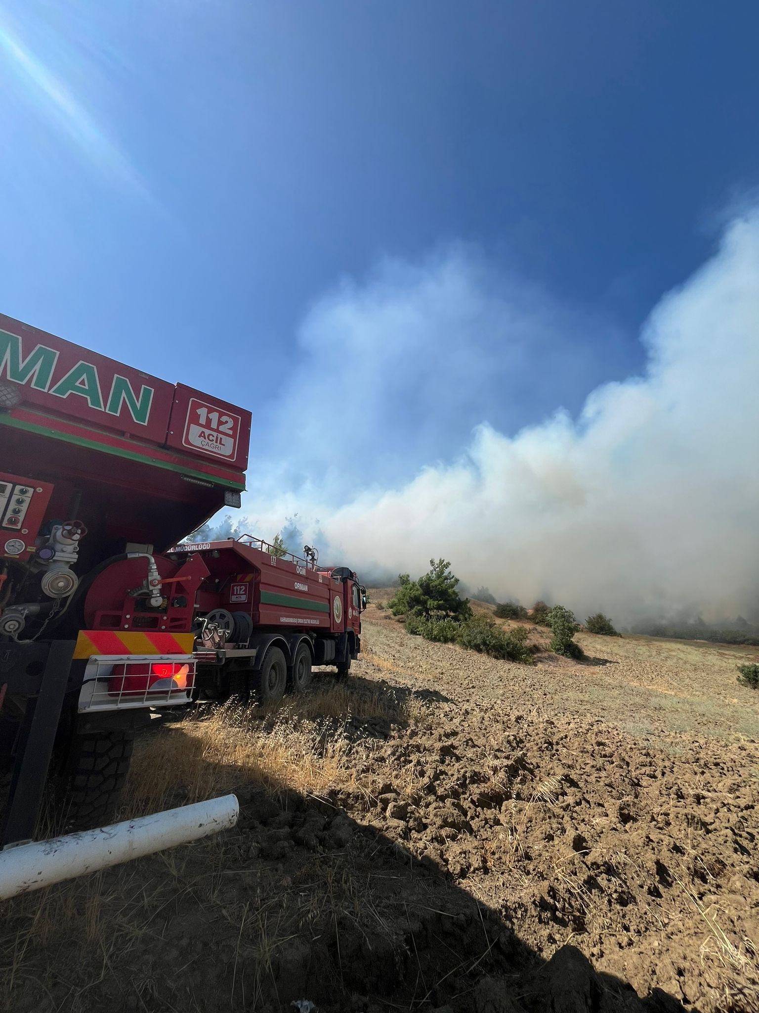 Kahramanmaraş’ta Orman Yangınına Müdahaleler Başladı