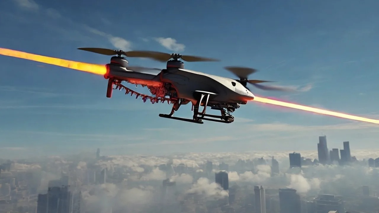 Laser Shoots Down Airborne Drone