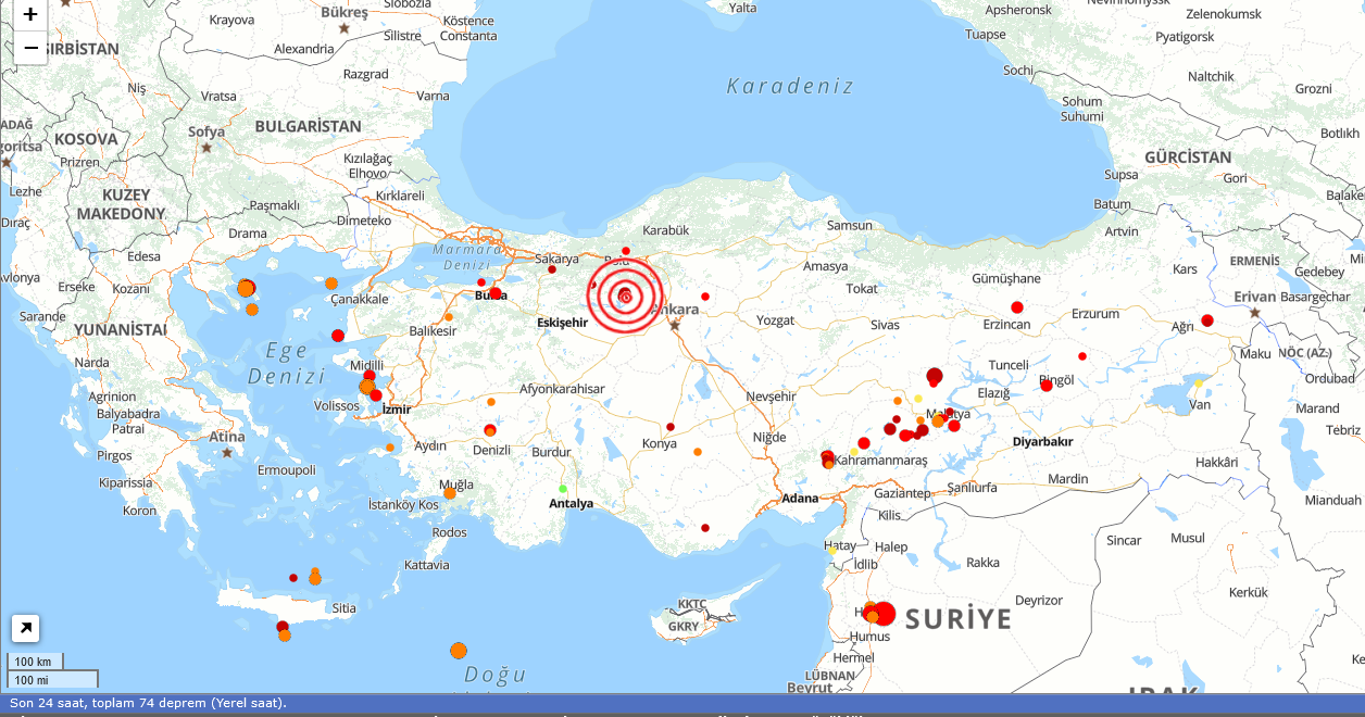 Son Depremler 14 Ağustos