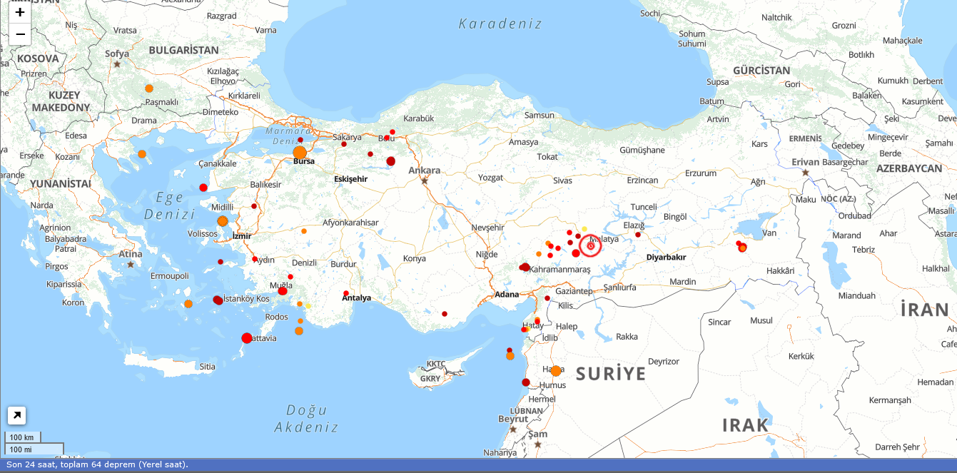 Son Depremler 15 Ağustos