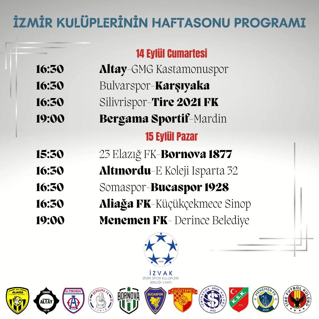 Izmir Kulüpleri Maç Programı