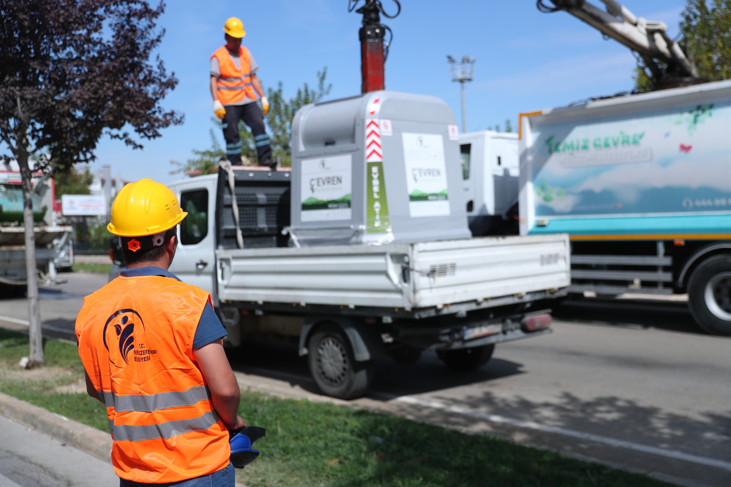 Merkezefendi’de Atık Toplama Konteynerleri Yerleştirildi0