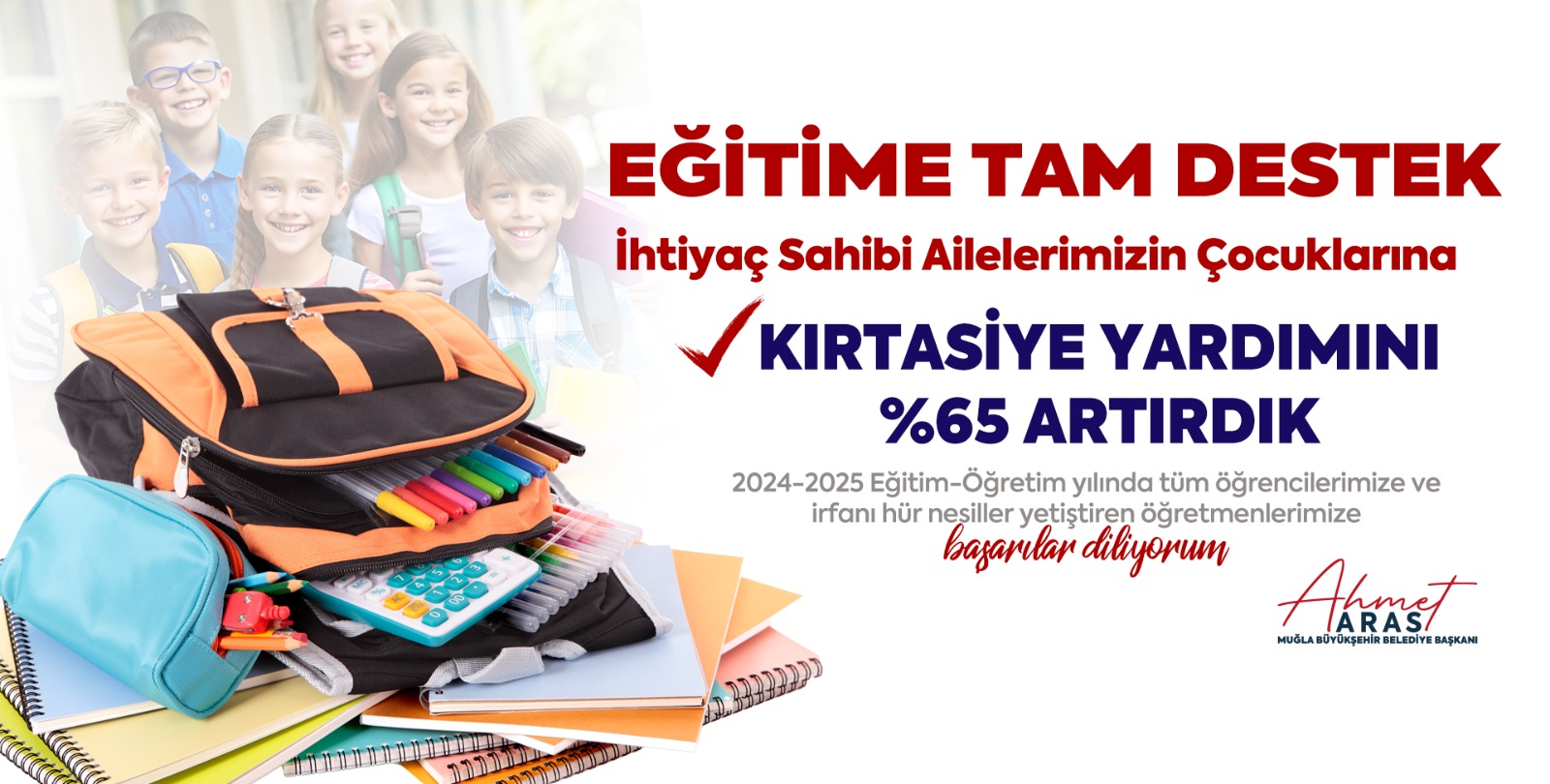 Muğla Büyükşehir Belediyesi’nin Eğitim Desteği Yüzde 65 Arttı!