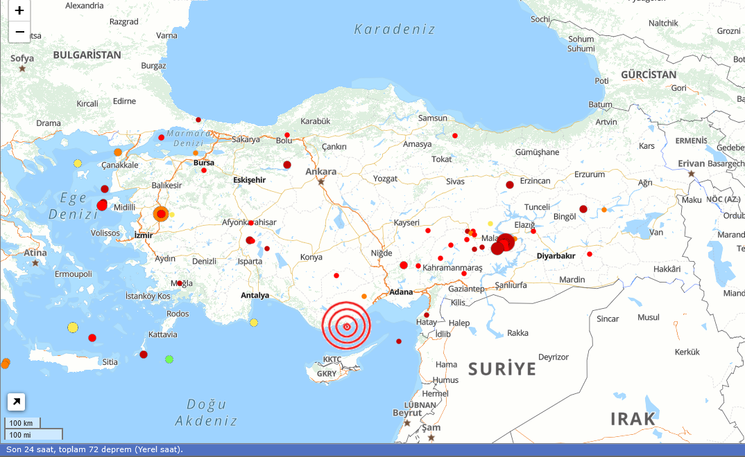 Son Depremler 18 Eylül